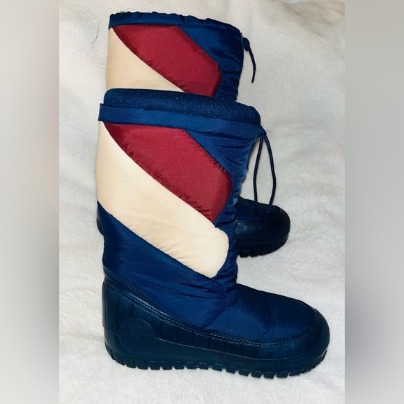 Vintage Colorblock Snow Moon Puffer Boots sz 9 - Picture 3 of 12
